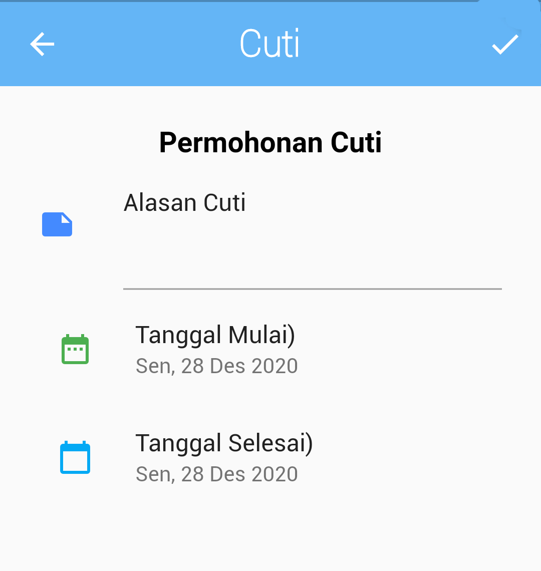 Permohonan Cuti